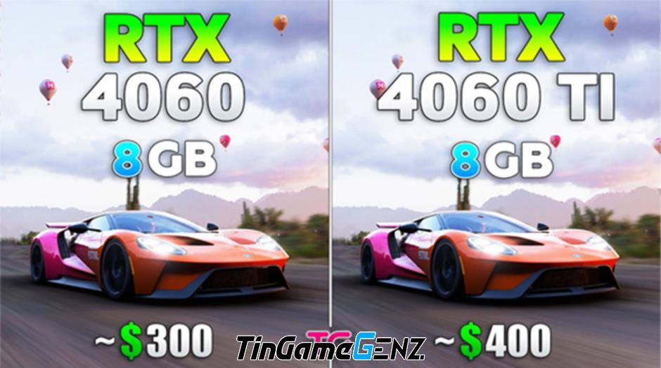 So sánh hiệu năng của RTX 4060 và RTX 3070.