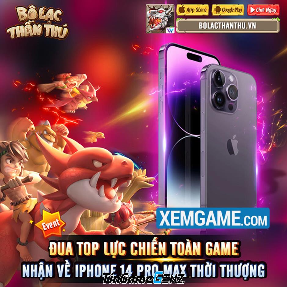 Mua iPhone 14 Pro Max khi chơi Bộ Lạc Thần Thú giải cứu bầy đàn