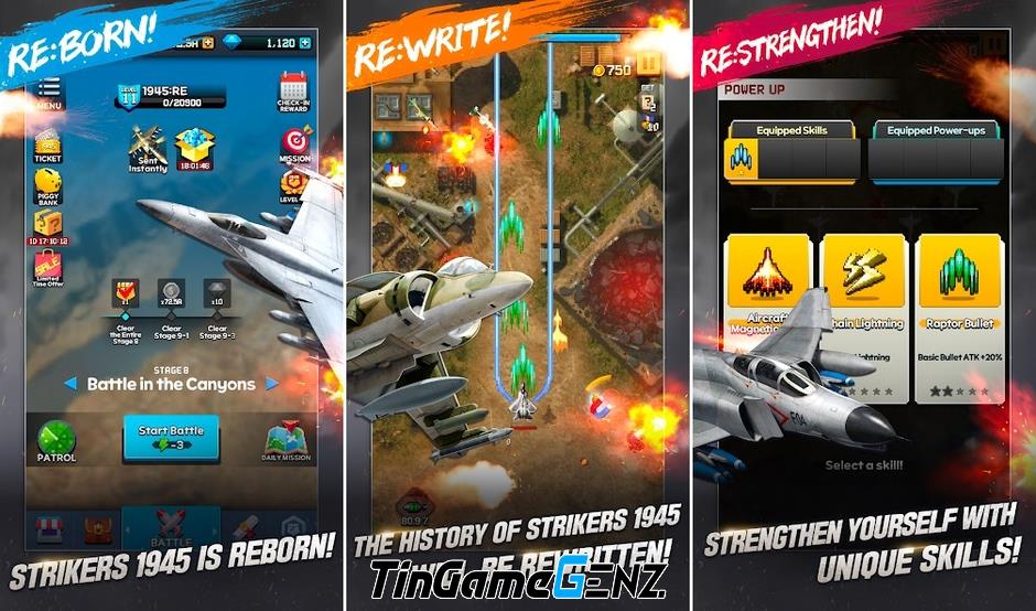 Strikers1945: RE - Game bắn máy bay trở lại trên Android